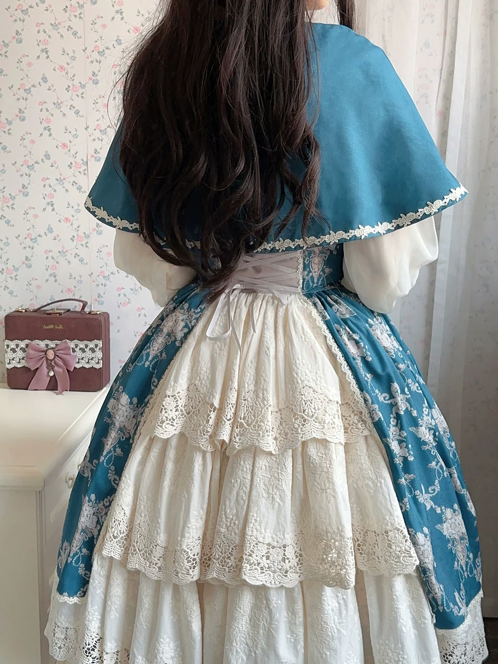 Customized Vintage Lolita Skirt Elegant Pullover Fishbone SK - Image 51