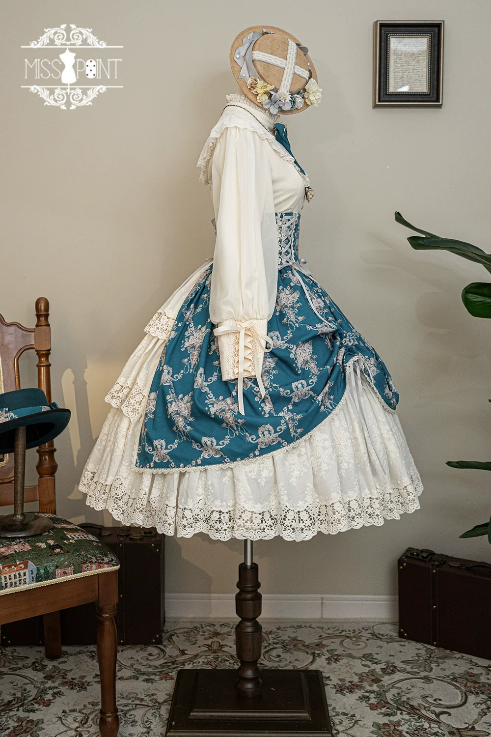 Customized Vintage Lolita Skirt Elegant Pullover Fishbone SK - Image 61