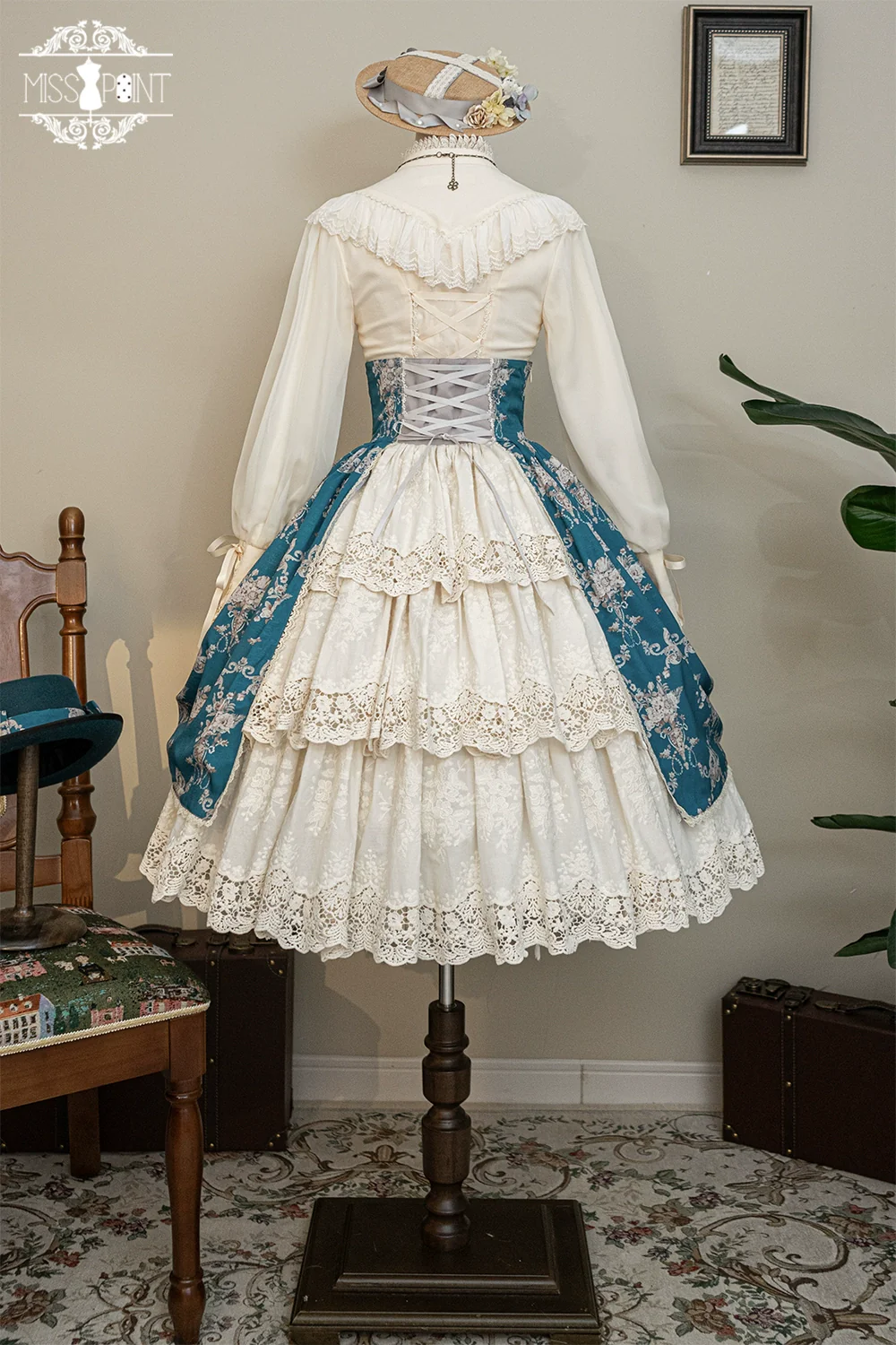 Customized Vintage Lolita Skirt Elegant Pullover Fishbone SK - Image 62