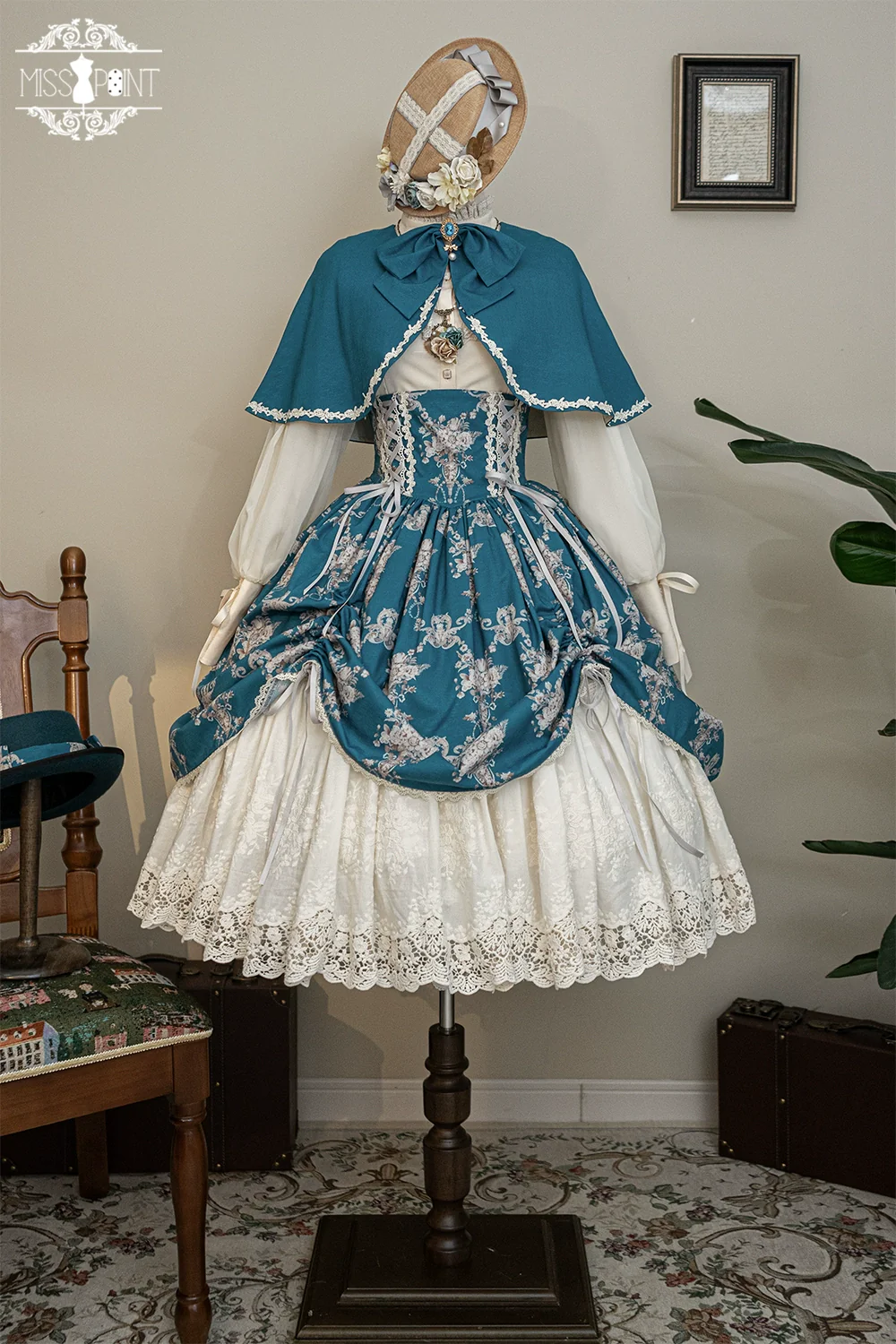 Customized Vintage Lolita Skirt Elegant Pullover Fishbone SK - Image 64