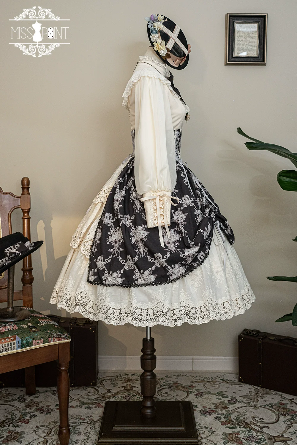 Customized Vintage Lolita Skirt Elegant Pullover Fishbone SK - Image 68