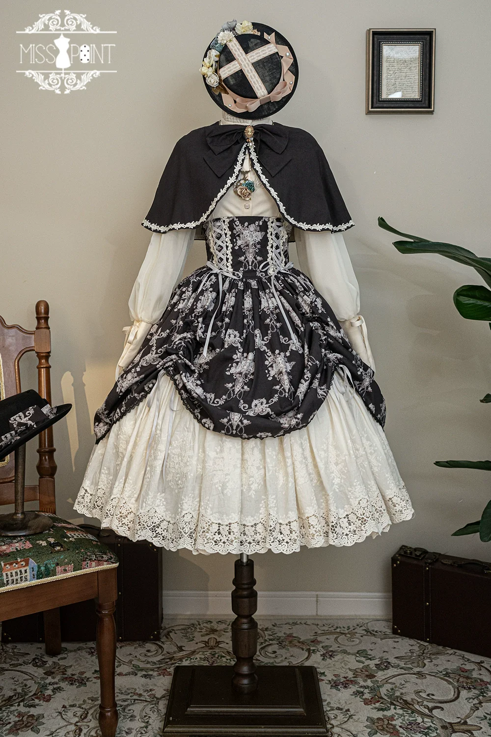 Customized Vintage Lolita Skirt Elegant Pullover Fishbone SK - Image 71