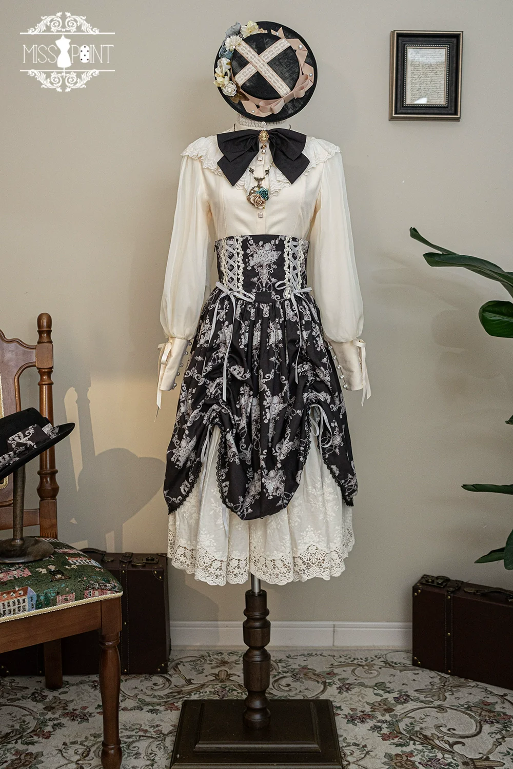 Customized Vintage Lolita Skirt Elegant Pullover Fishbone SK - Image 72