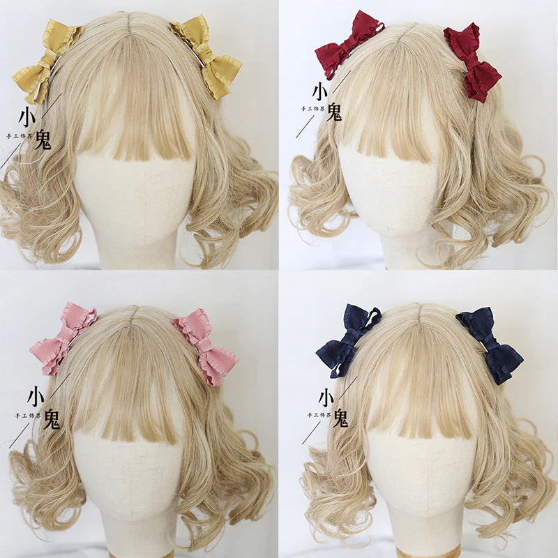 Xiaogui - Cute Lolita Headwear Ponytail Hairclips Daily Lolita Accessories - Image 2