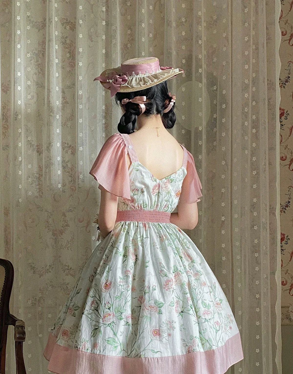 The Rose Dowry - Daily Cotton Lolita OP Dress V-neck Dress - Image 12