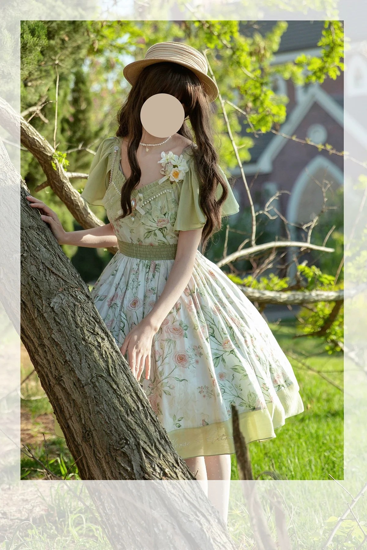 The Rose Dowry - Daily Cotton Lolita OP Dress V-neck Dress - Image 3