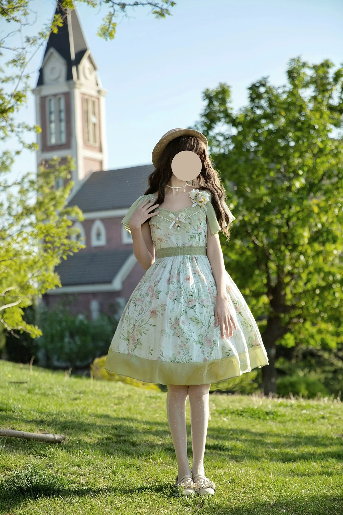The Rose Dowry - Daily Cotton Lolita OP Dress V-neck Dress - Image 5