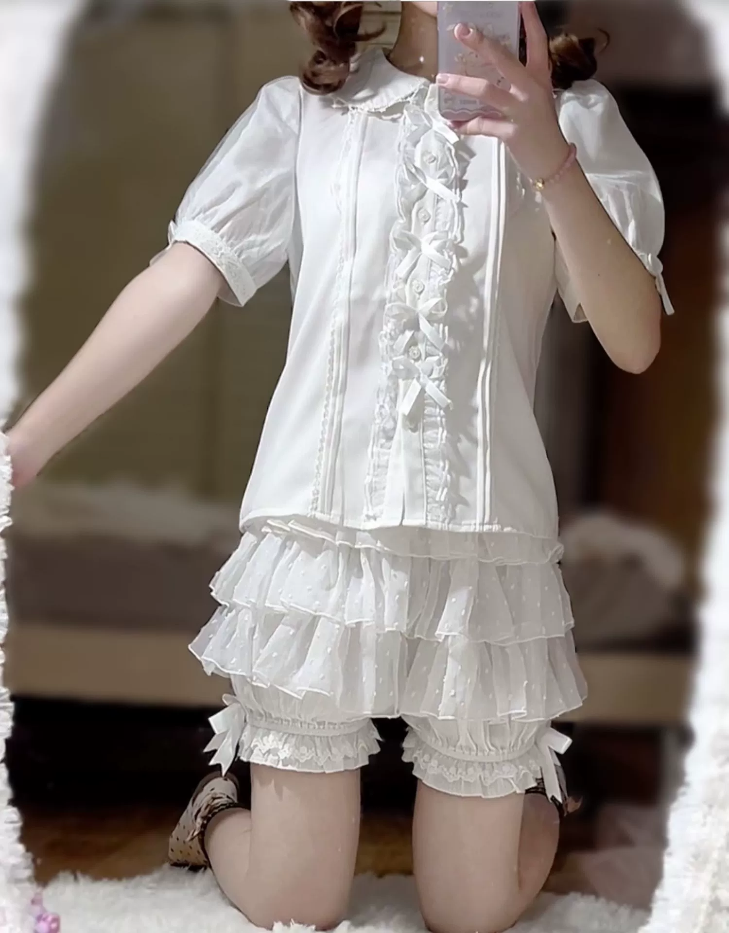 Daily Lolita Bloomers, Lace Cake Shorts for Summer Wear - Image 16