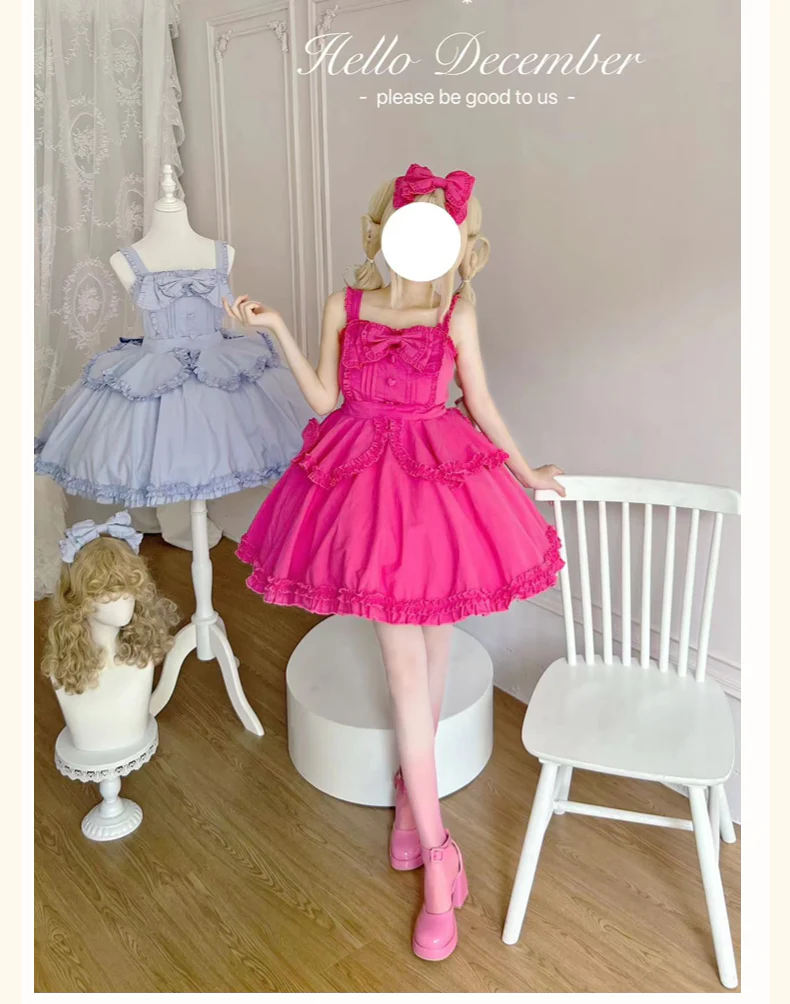 Plus Size Lolita JSK Dress Multicolors - Image 14