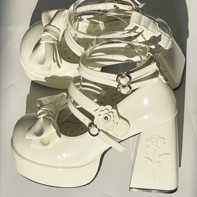 Dreamland - Whispers of the Rose - Daily Lolita Platform Heels Shoes with Relief Rose - Image 16