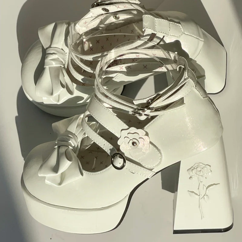 Dreamland - Whispers of the Rose - Daily Lolita Platform Heels Shoes with Relief Rose - Image 17