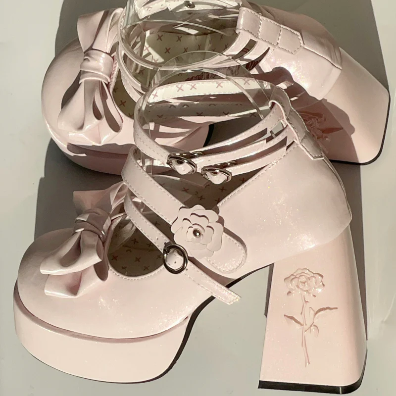 Dreamland - Whispers of the Rose - Daily Lolita Platform Heels Shoes with Relief Rose - Image 19