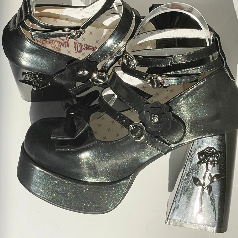 Dreamland - Whispers of the Rose - Daily Lolita Platform Heels Shoes with Relief Rose - Image 21