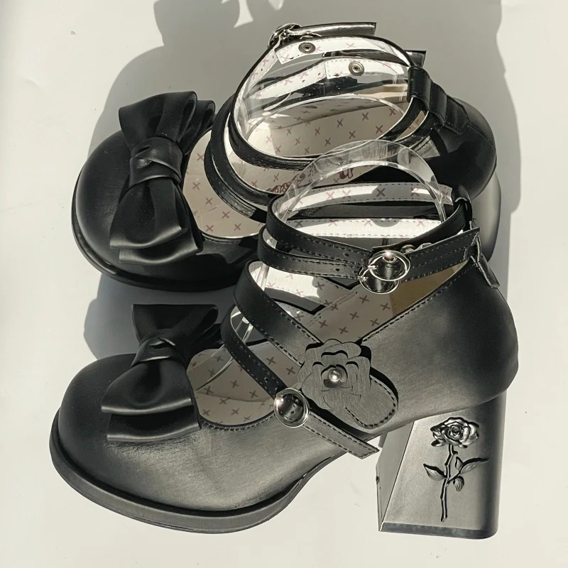 Dreamland - Whispers of the Rose - Daily Lolita Platform Heels Shoes with Relief Rose - Image 26