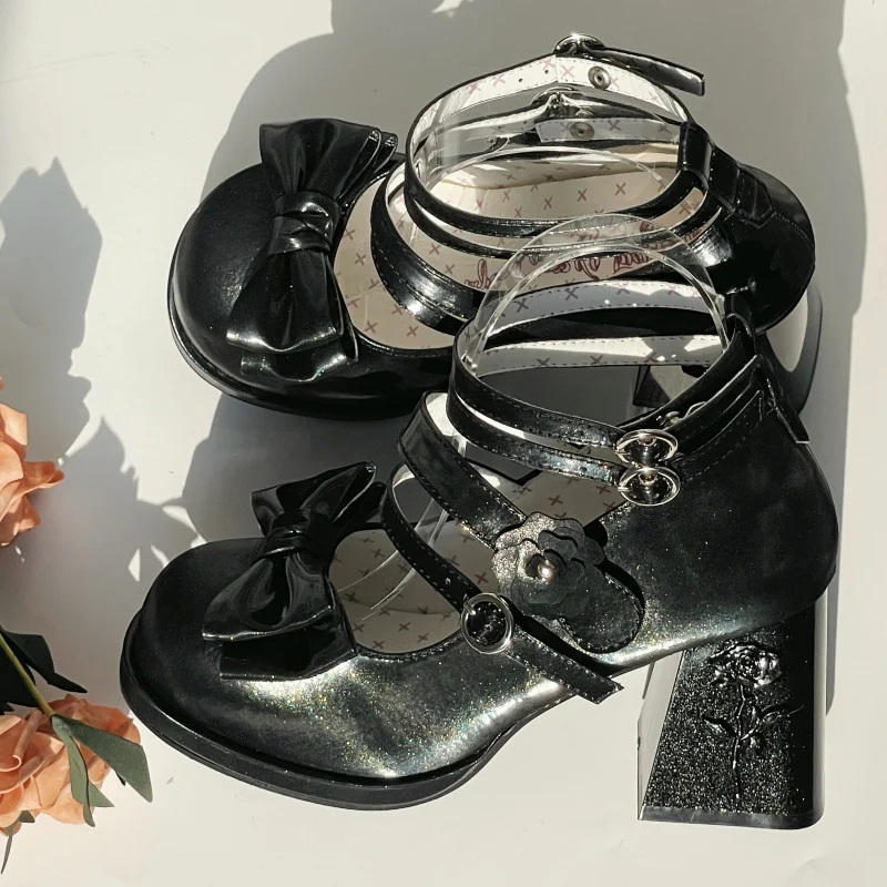Dreamland - Whispers of the Rose - Daily Lolita Platform Heels Shoes with Relief Rose - Image 27
