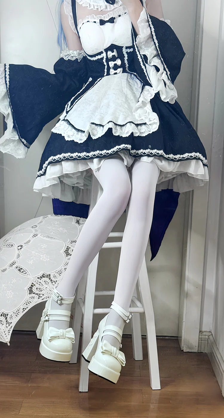 Dreamland - Whispers of the Rose - Daily Lolita Platform Heels Shoes with Relief Rose - Image 8