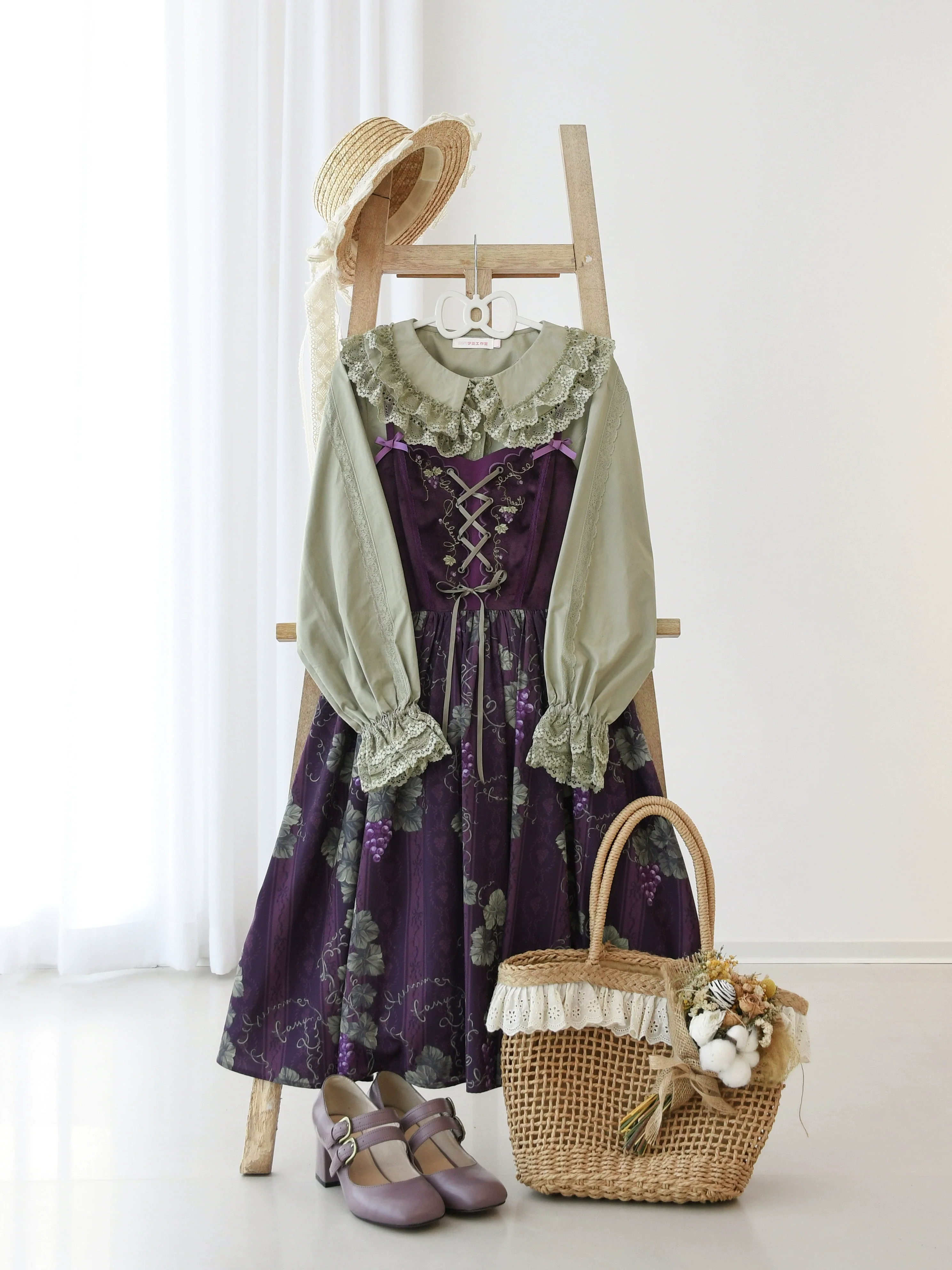 Hyde Garden - Daily Lolita Shirt Cotton Blouse Long Sleeves - Image 3
