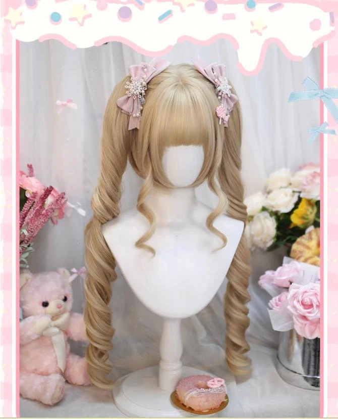 Dalao Home - Daily Lolita Wig with Roman Roll Twins Tails Multi Color - Image 5