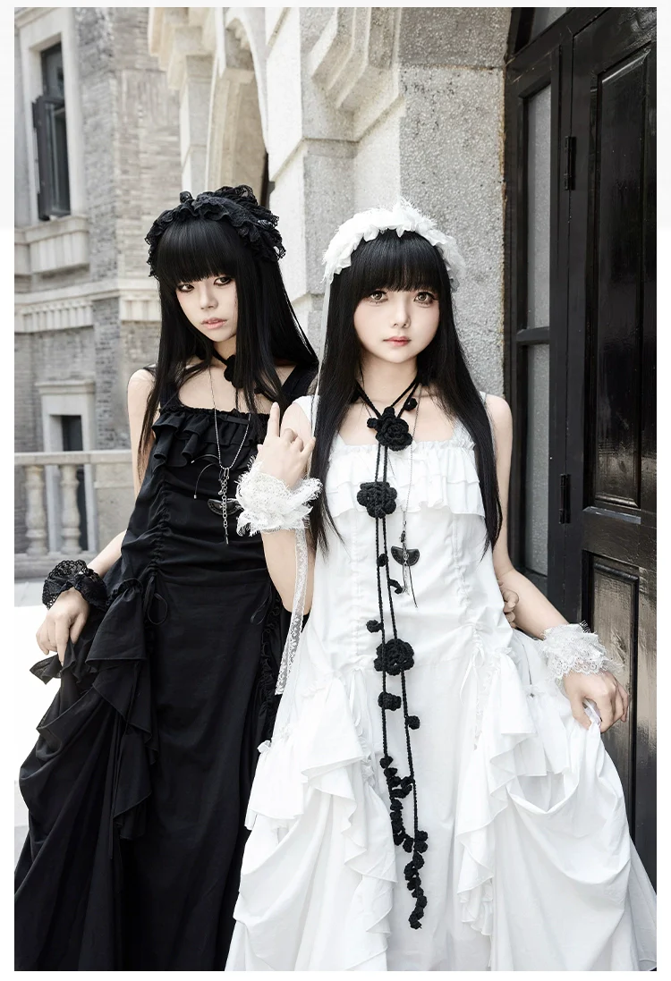 With PUJI - Dream - Daily Twins Lolita JSK, Loose Fit, Hidden Pockets - Image 2
