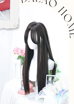 Dalao Home - Ballet - Sweet Long Straight Black Brown Wig - Image 6