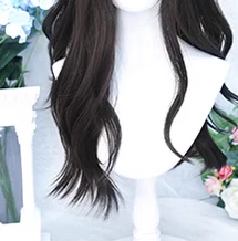 Dalao Home - Daily Long Curly Wavy Black Tea Lolita Wig - Image 7