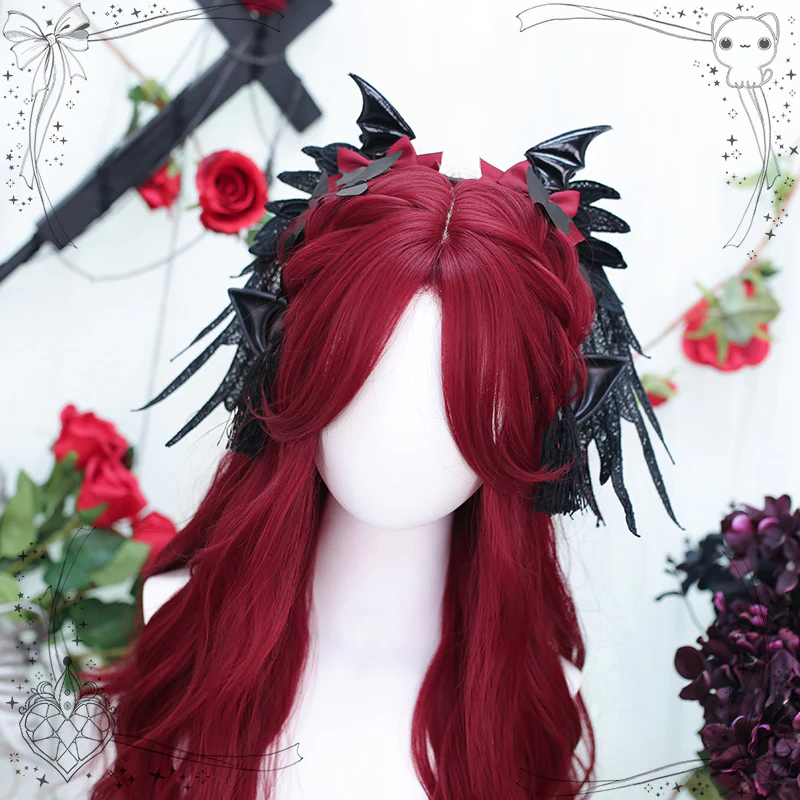 Dalao Home - Dragon Dream - Long Curly Wine Red Cool Wig - Image 3