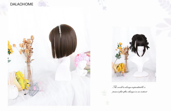 Dalao Home - Lolita 30cm Japanese BOBO JK Wig - Image 12