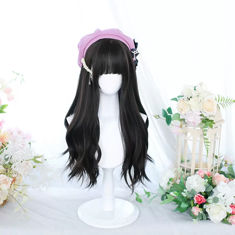 Dalao Home - Lolita Long Curly Natural Cold Brown Wig - Image 10