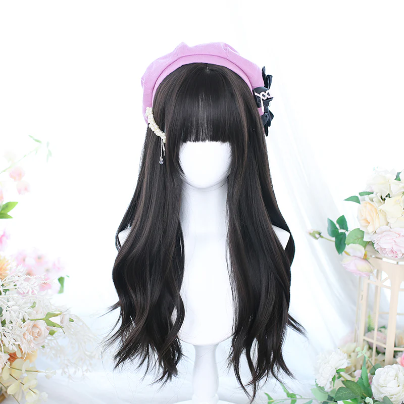 Dalao Home - Lolita Long Curly Natural Cold Brown Wig - Image 5