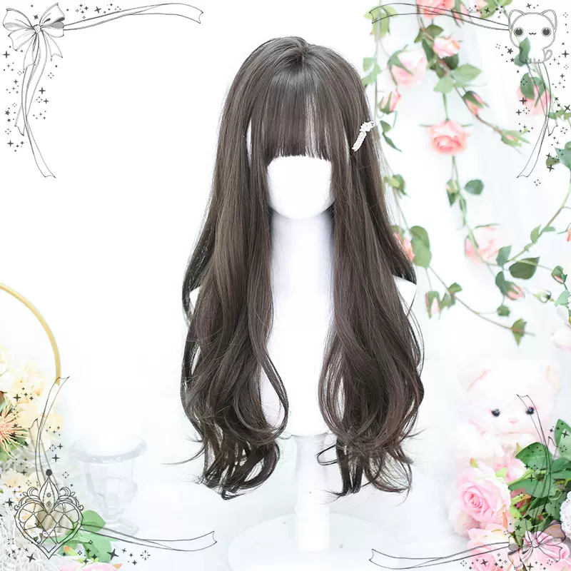 Dalao Home - Lolita Long Curly Natural Cold Brown Wig - Image 9