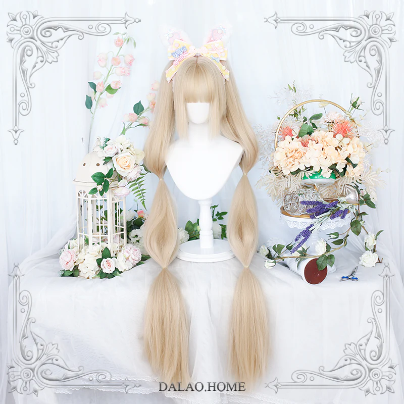 Dalao Home - Long Sweet Lolita Wig With Ponytails - Image 3