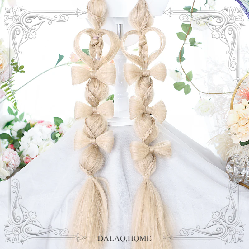 Dalao Home - Long Sweet Lolita Wig With Ponytails - Image 4
