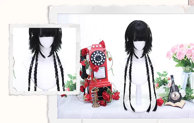 Dalao Home - Moon Night - Lolita Highlights Bang Short Wigs - Image 13