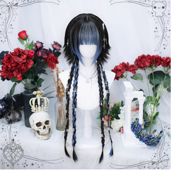 Dalao Home - Moon Night - Lolita Highlights Bang Short Wigs - Image 20