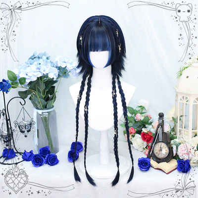 Dalao Home - Moon Night - Lolita Highlights Bang Short Wigs - Image 8