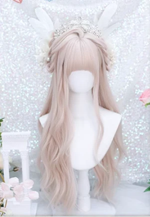 Dalao Home - Soft Soft - Daily Lolita Long Curly Pink Wig - Image 7