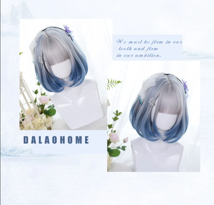 Dalao Home - Sweet 30cm BOBO Short Lolita Wig Multicolors - Image 10