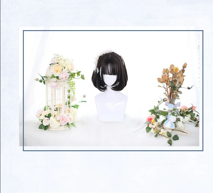 Dalao Home - Sweet 30cm BOBO Short Lolita Wig Multicolors - Image 9