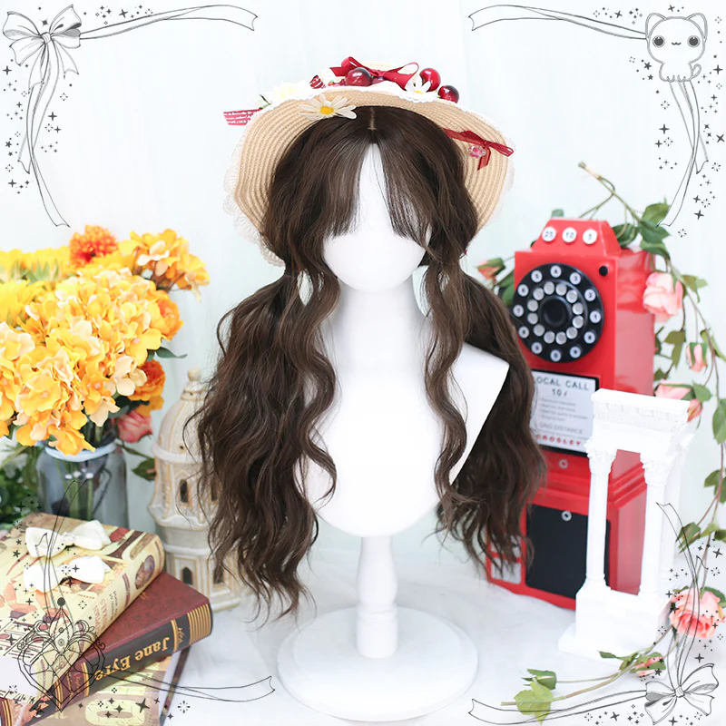 Dalao Home - Waffle - Lolita Splayed Bangs Curly Wig - Image 3