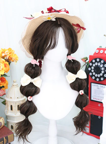 Dalao Home - Waffle - Lolita Splayed Bangs Curly Wig - Image 7