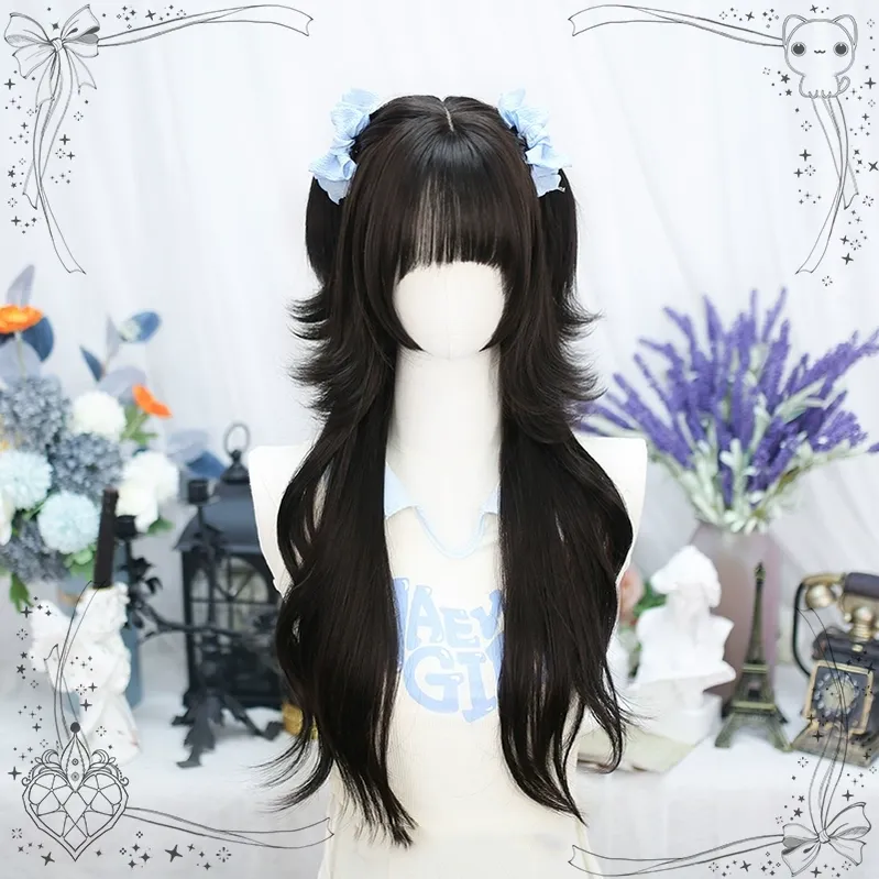 Dalao - Lily - Sweet Lolita Hime Cut Long Curly Wig for JK Girls - Image 2
