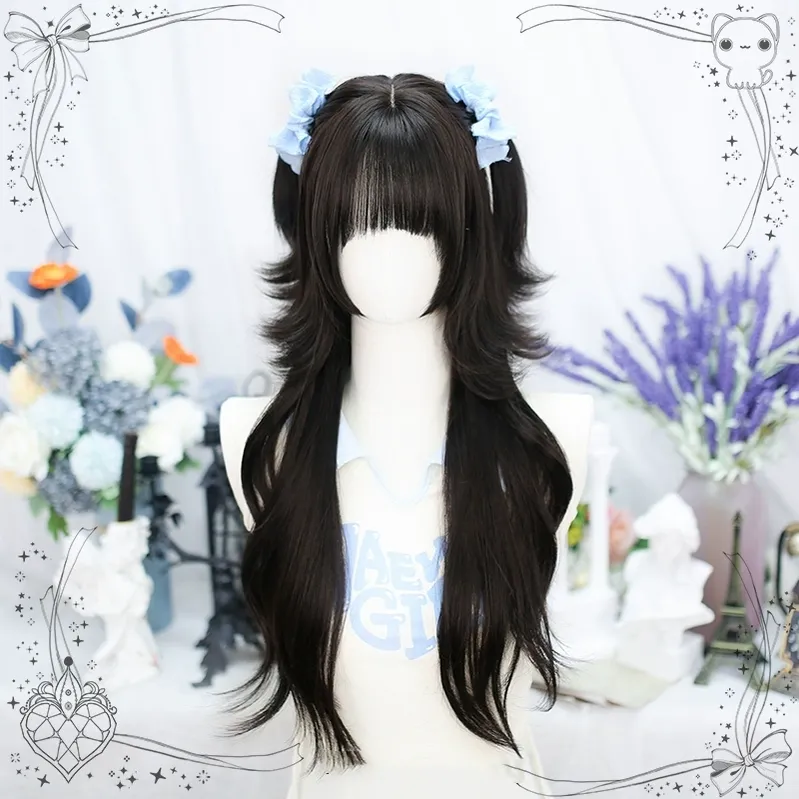 Dalao - Lily - Sweet Lolita Hime Cut Long Curly Wig for JK Girls - Image 4