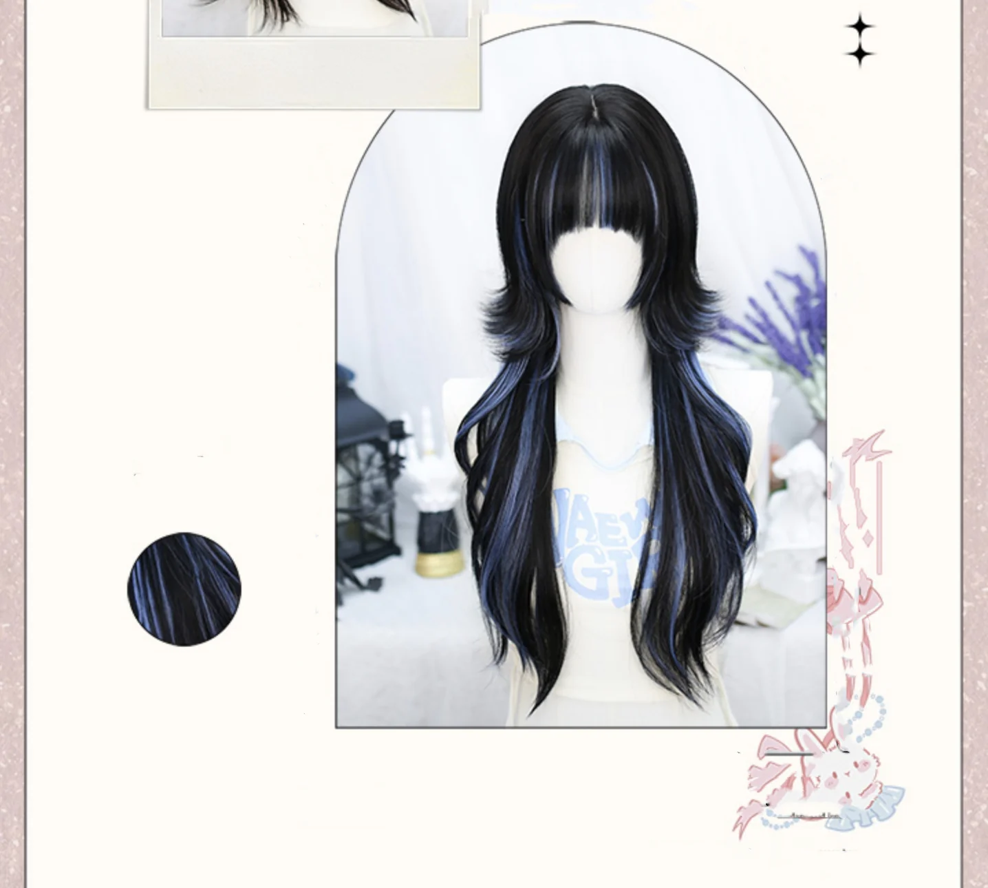 Dalao - Lily - Sweet Lolita Hime Cut Long Curly Wig for JK Girls - Image 8