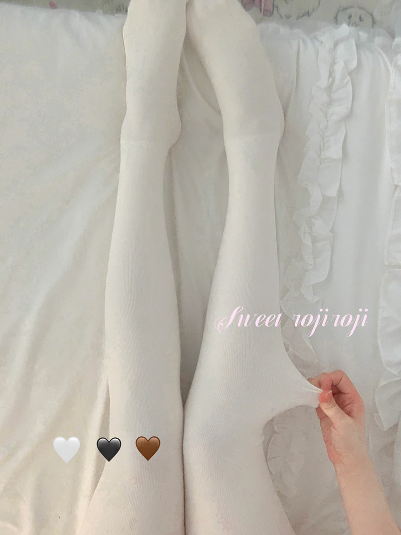 Winter Cotton Lolita Pantyhose, Thickened Pantyhose Leggings - Image 3
