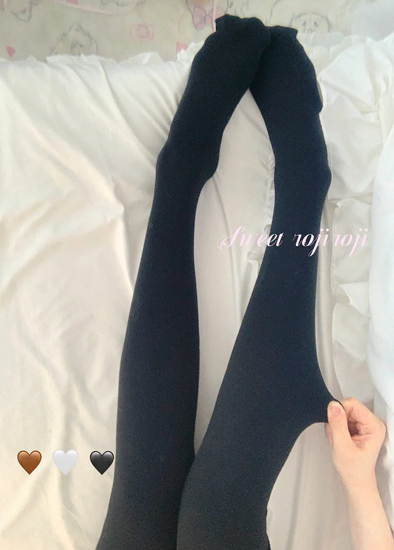 Winter Cotton Lolita Pantyhose, Thickened Pantyhose Leggings - Image 4