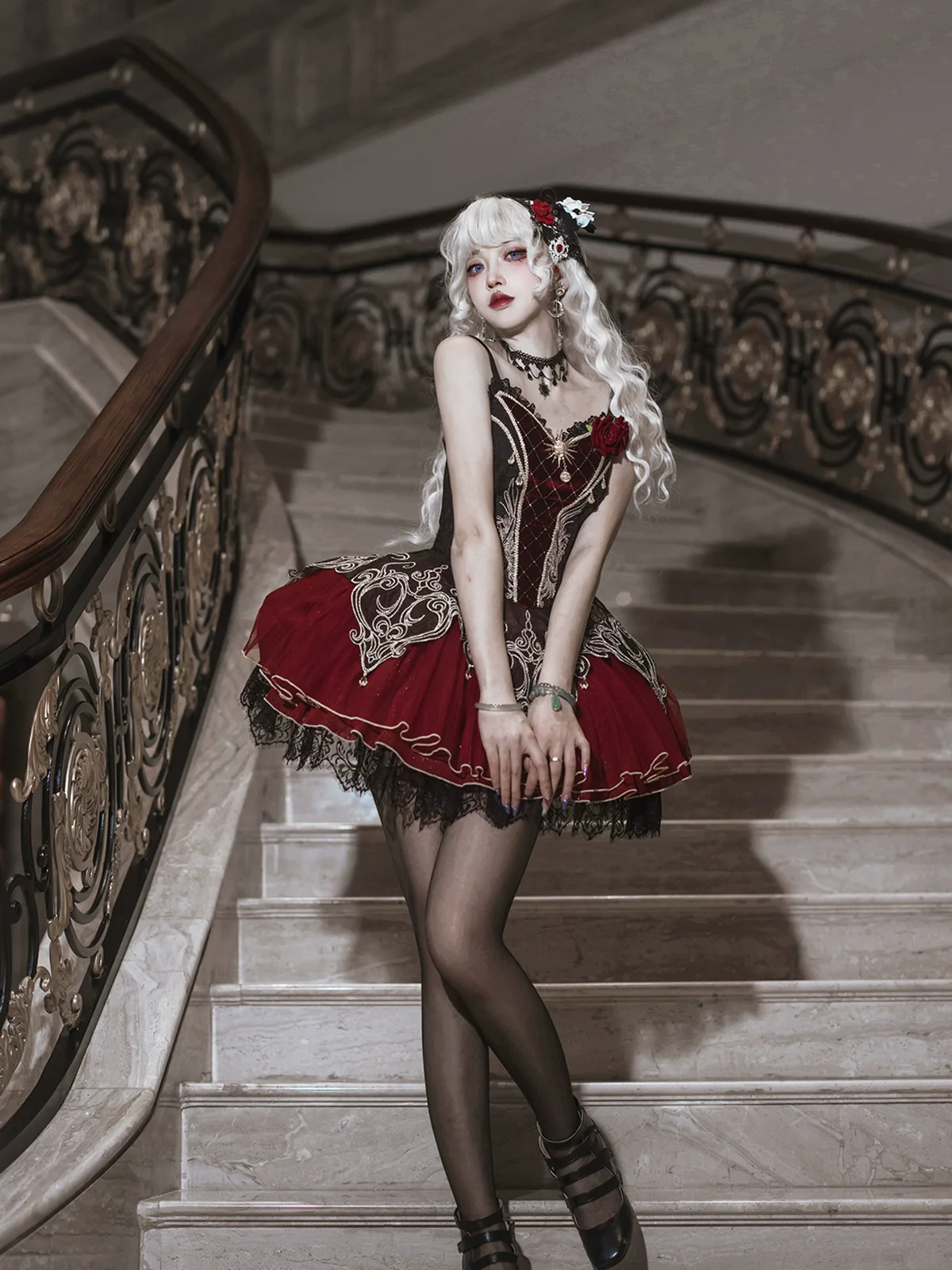 Blood Feast - Gothic Lolita JSK Suit Daily Goth Dress - Image 7