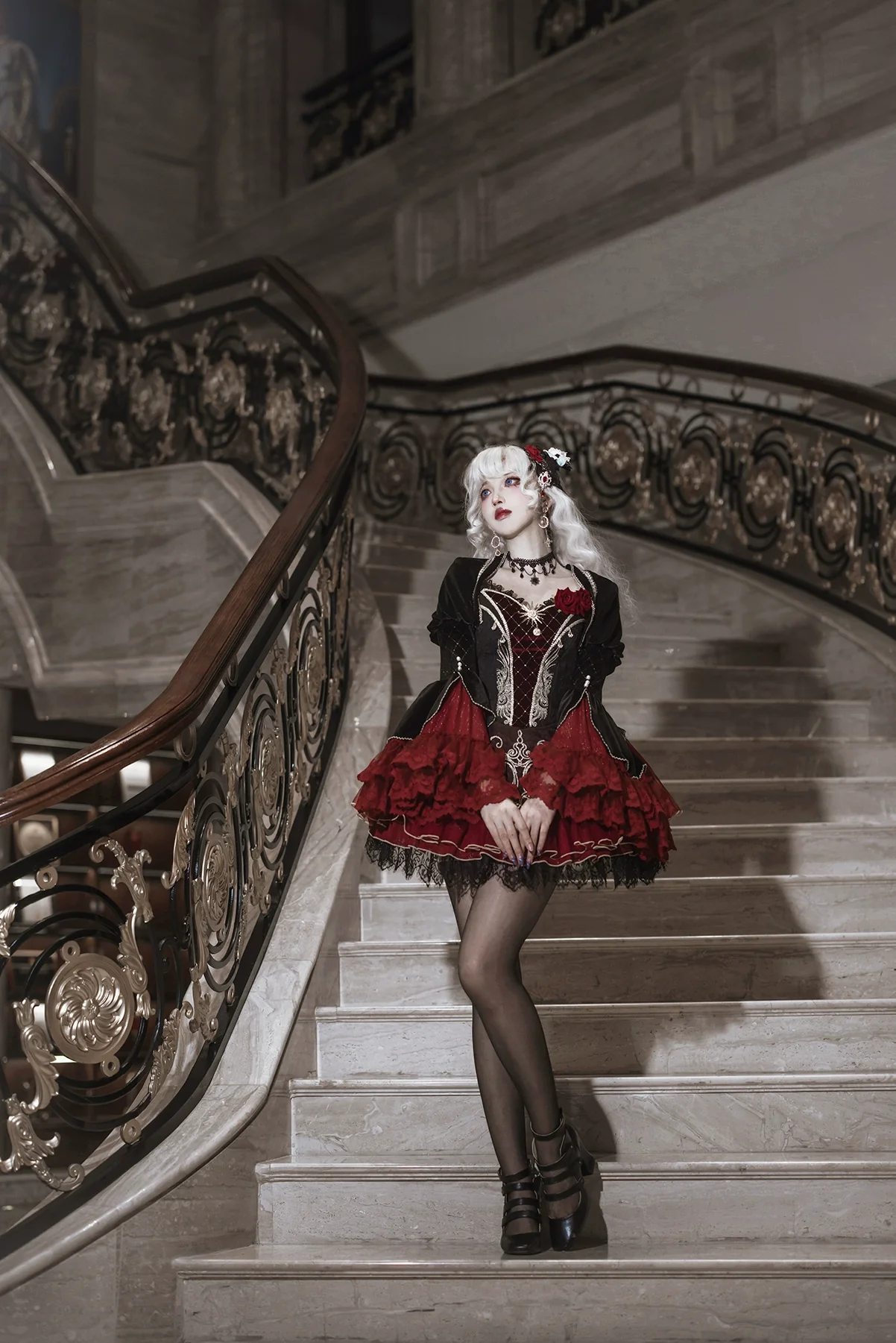Blood Feast - Gothic Lolita JSK Suit Daily Goth Dress - Image 8