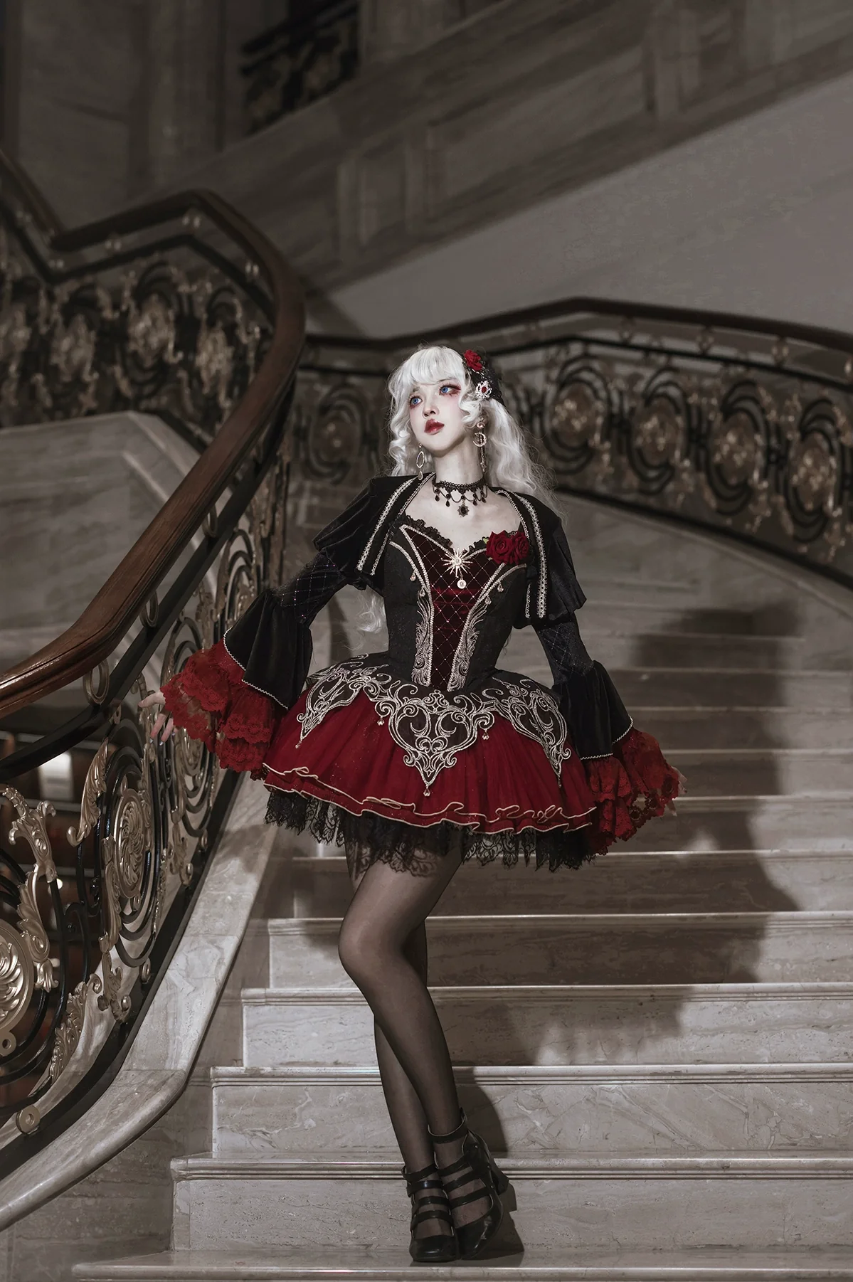 Blood Feast - Gothic Lolita JSK Suit Daily Goth Dress - Image 9