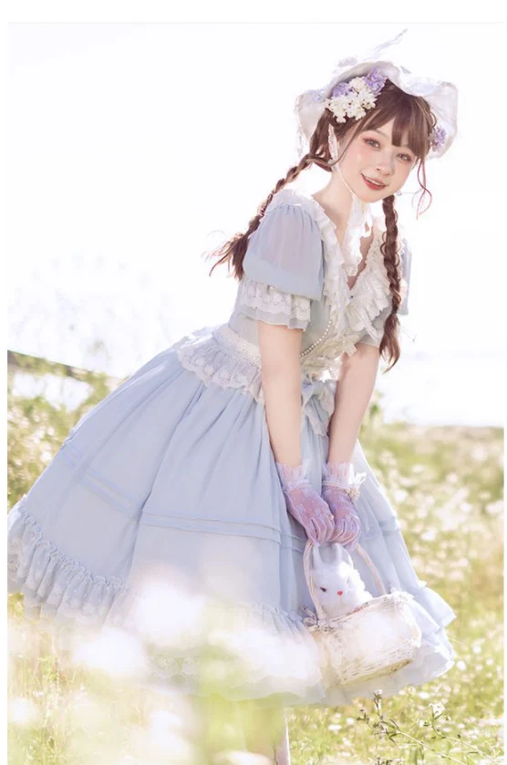 The Dawn Song - Plus Size Lolita Elegant OP Dress - Image 20