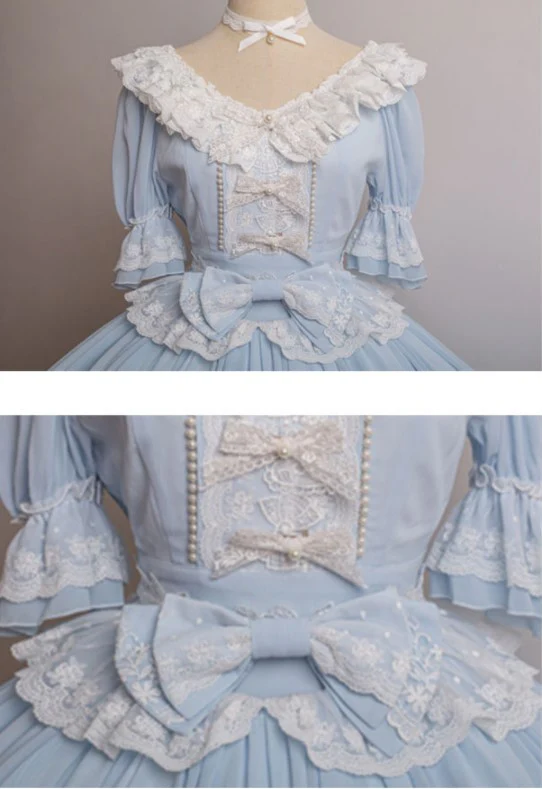 The Dawn Song - Plus Size Lolita Elegant OP Dress - Image 24